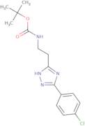 tert-Butyl N-{2-[5-(4-chlorophenyl)-4H-1,2,4-triazol-3-yl]ethyl}carbamate