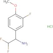 2,2-Difluoro-1-(3-fluoro-4-methoxyphenyl)ethan-1-amine hydrochloride