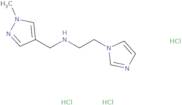 [2-(1H-Imidazol-1-yl)ethyl][(1-methyl-1H-pyrazol-4-yl)methyl]amine trihydrochloride