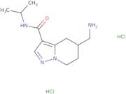 5-(Aminomethyl)-N-(propan-2-yl)-4H,5H,6H,7H-pyrazolo[1,5-a]pyridine-3-carboxamide dihydrochloride