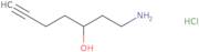 1-Aminohept-6-yn-3-ol hydrochloride