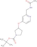 tert-Butyl 3-{[2-(acetamidomethyl)pyridin-4-yl]oxy}pyrrolidine-1-carboxylate