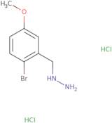 [(2-Bromo-5-methoxyphenyl)methyl]hydrazine dihydrochloride