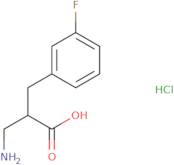 3-Amino-2-[(3-fluorophenyl)methyl]propanoic acid hydrochloride