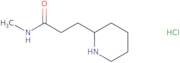N-Methyl-3-(piperidin-2-yl)propanamide hydrochloride