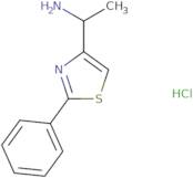 1-(2-Phenyl-1,3-thiazol-4-yl)ethan-1-amine hydrochloride