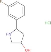 5-(3-Fluorophenyl)pyrrolidin-3-ol hydrochloride