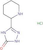 5-(Piperidin-2-yl)-2,3-dihydro-1H-1,2,4-triazol-3-one hydrochloride