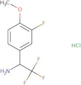 2,2,2-Trifluoro-1-(3-fluoro-4-methoxyphenyl)ethan-1-amine hydrochloride