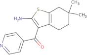 6,6-Dimethyl-3-(pyridine-4-carbonyl)-4,5,6,7-tetrahydro-1-benzothiophen-2-amine