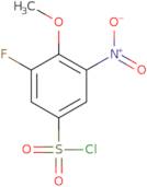 3-Fluoro-4-methoxy-5-nitrobenzene-1-sulfonyl chloride