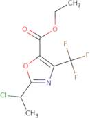 Ethyl 2-(1-chloroethyl)-4-(trifluoromethyl)-1,3-oxazole-5-carboxylate