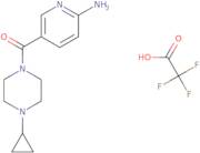 5-(4-Cyclopropylpiperazine-1-carbonyl)pyridin-2-amine, trifluoroacetic acid