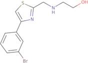 2-({[4-(3-Bromophenyl)-1,3-thiazol-2-yl]methyl}amino)ethan-1-ol