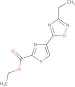 Ethyl 4-(3-ethyl-1,2,4-oxadiazol-5-yl)-1,3-thiazole-2-carboxylate