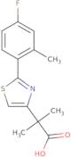 2-[2-(4-Fluoro-2-methylphenyl)-1,3-thiazol-4-yl]-2-methylpropanoic acid