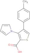 4-(4-Methylphenyl)-3-(1H-pyrrol-1-yl)thiophene-2-carboxylic acid