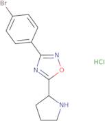 3-(4-Bromophenyl)-5-(pyrrolidin-2-yl)-1,2,4-oxadiazole hydrochloride