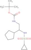 tert-Butyl N-(2-cyclopentyl-2-cyclopropanesulfonamidoethyl)carbamate