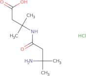 3-(3-Amino-3-methylbutanamido)-3-methylbutanoic acid hydrochloride