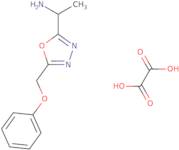 1-[5-(Phenoxymethyl)-1,3,4-oxadiazol-2-yl]ethan-1-amine, oxalic acid