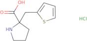 2-(Thiophen-2-ylmethyl)pyrrolidine-2-carboxylic acid hydrochloride