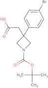 2-[3-(4-Bromophenyl)-1-[(tert-butoxy)carbonyl]azetidin-3-yl]acetic acid