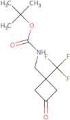 tert-Butyl N-{[3-oxo-1-(trifluoromethyl)cyclobutyl]methyl}carbamate