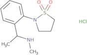 2-{2-[1-(Methylamino)ethyl]phenyl}-1,2-thiazolidine-1,1-dione hydrochloride