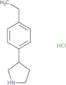 3-(4-Ethylphenyl)pyrrolidine hydrochloride