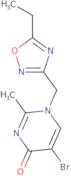 5-Bromo-1-[(5-ethyl-1,2,4-oxadiazol-3-yl)methyl]-2-methyl-1,4-dihydropyrimidin-4-one