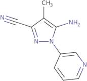 5-Amino-4-methyl-1-(pyridin-3-yl)-1H-pyrazole-3-carbonitrile