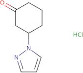 3-Pyrazol-1-ylcyclohexan-1-one hydrochloride