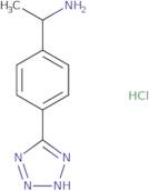 1-[4-(2H-1,2,3,4-Tetrazol-5-yl)phenyl]ethan-1-amine hydrochloride