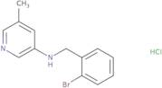 N-[(2-Bromophenyl)methyl]-5-methylpyridin-3-amine hydrochloride