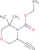 Ethyl 5-cyano-3,3-dimethylmorpholine-4-carboxylate