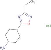 4-(3-Ethyl-1,2,4-oxadiazol-5-yl)cyclohexan-1-amine hydrochloride