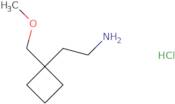 2-[1-(Methoxymethyl)cyclobutyl]ethan-1-amine hydrochloride