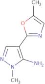 1-Methyl-4-(5-methyl-1,3-oxazol-2-yl)-1H-pyrazol-5-amine