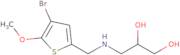 3-{[(4-Bromo-5-methoxythiophen-2-yl)methyl]amino}propane-1,2-diol