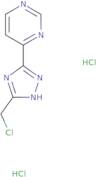 4-[5-(Chloromethyl)-1H-1,2,4-triazol-3-yl]pyrimidine dihydrochloride