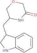 5-(2,3-Dihydro-1H-indol-3-ylmethyl)morpholin-3-one