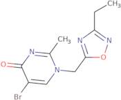 5-Bromo-1-[(3-ethyl-1,2,4-oxadiazol-5-yl)methyl]-2-methyl-1,4-dihydropyrimidin-4-one