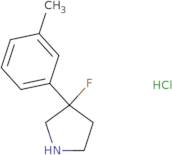 3-Fluoro-3-(3-methylphenyl)pyrrolidine hydrochloride