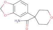 4-(1,3-Dioxaindan-5-yl)oxane-4-carboxamide