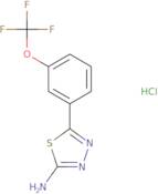 5-[3-(Trifluoromethoxy)phenyl]-1,3,4-thiadiazol-2-amine hydrochloride