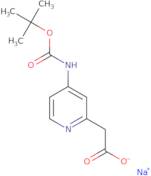 Sodium 2-(4-{[(tert-butoxy)carbonyl]amino}pyridin-2-yl)acetate