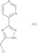 4-[5-(Chloromethyl)-1H-1,2,4-triazol-3-yl]pyrimidine hydrochloride