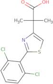 2-[2-(2,6-Dichlorophenyl)-1,3-thiazol-4-yl]-2-methylpropanoic acid