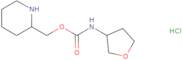 Piperidin-2-ylmethyl N-(oxolan-3-yl)carbamate hydrochloride